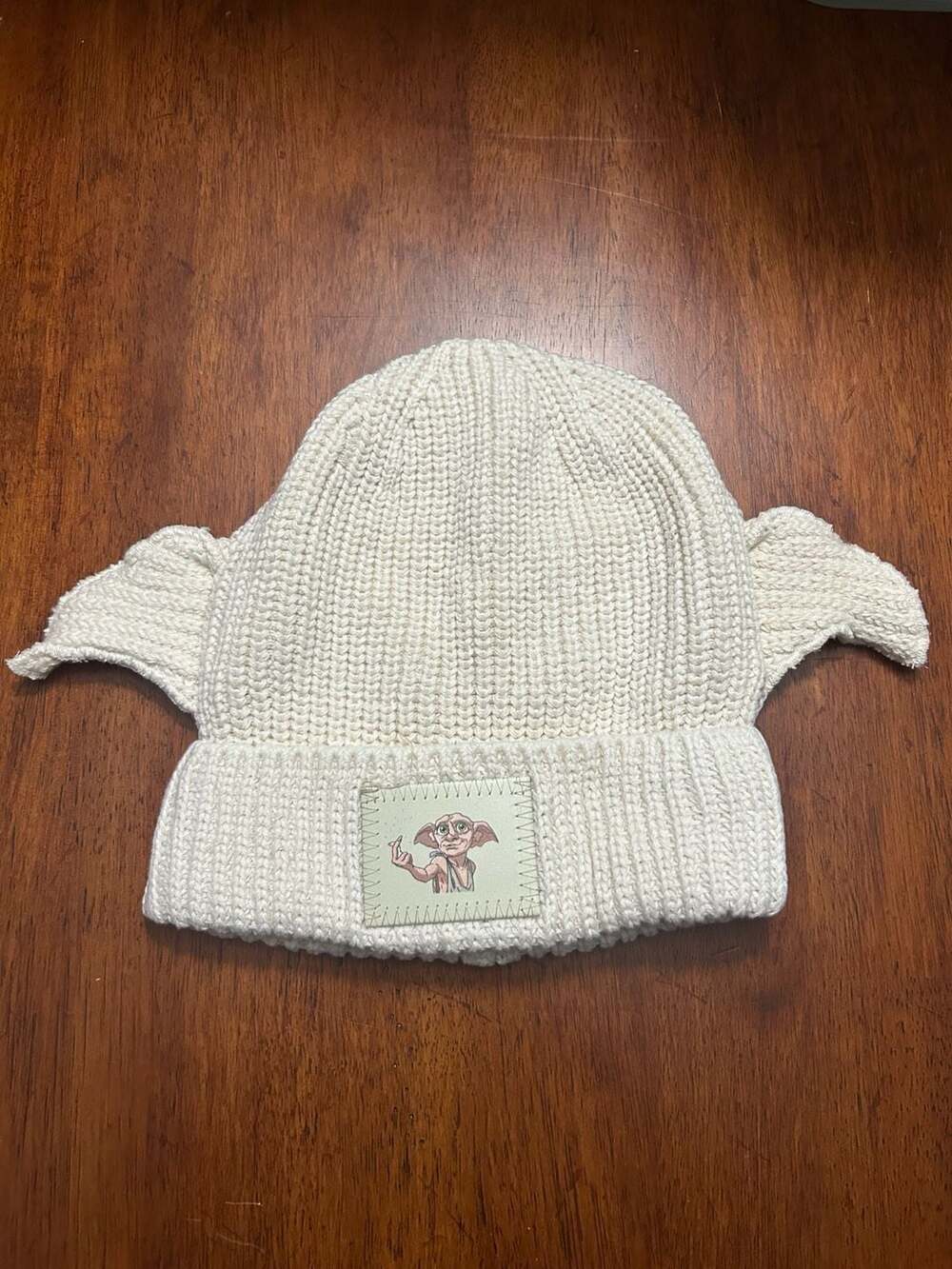 White Dobby Cuffed Beanie with Ears - Love Your Melon x Harry Potter